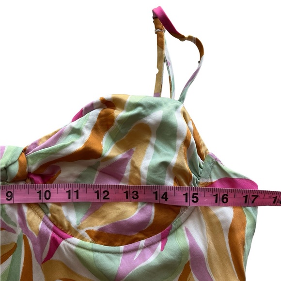 Astr Mariela  Colorful Abstract Print Midi Slip Dress Size XL - Picture 11 of 16